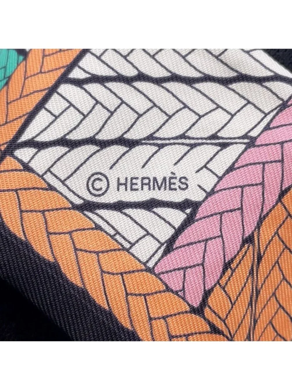 Hermes Scarf Twill Tresses Silk